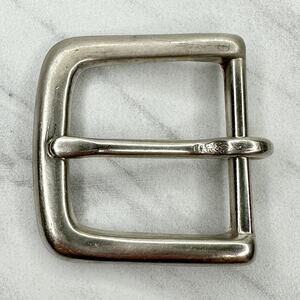 Silver Tone Simple Basic Belt Buckle